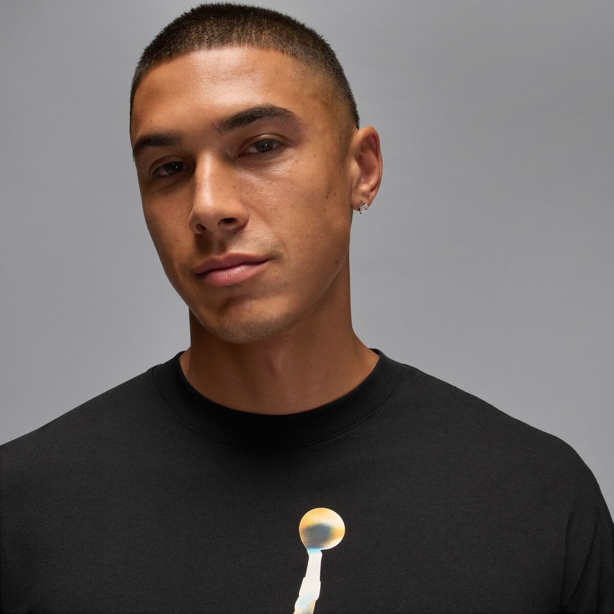 T-shirt de Homem Flight Preto-3