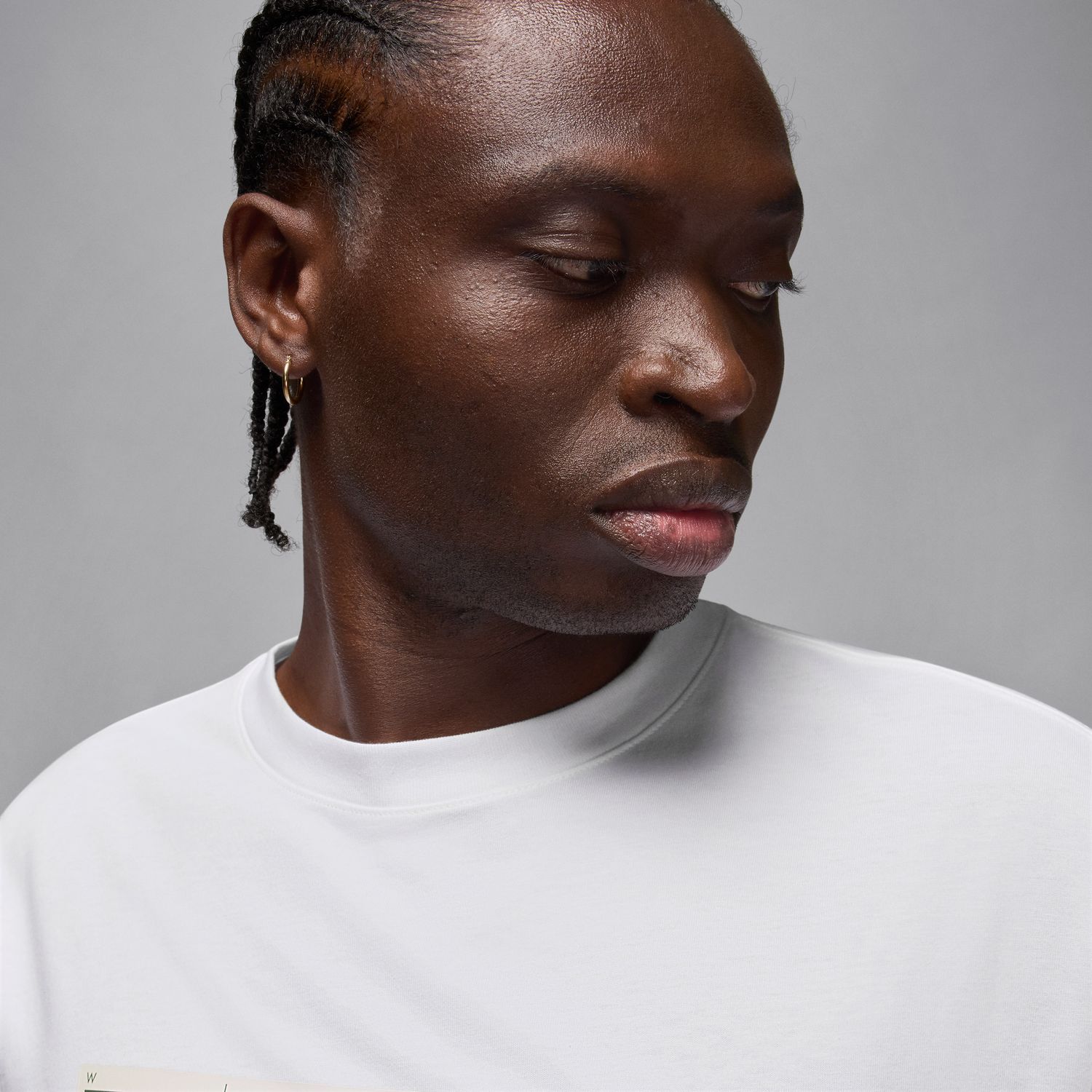 T-shirt de Homem Brand Photo Branco-3