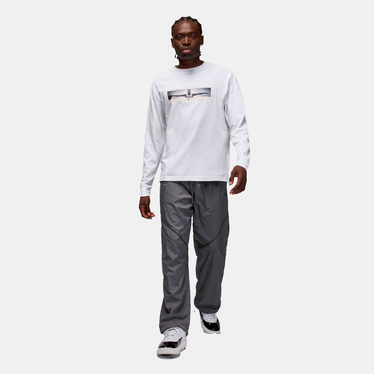 T-shirt de Homem Brand Photo Branco-6