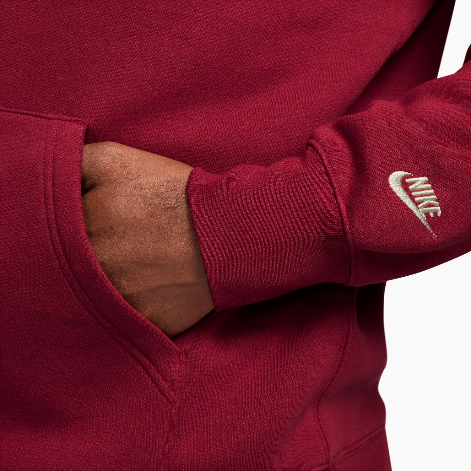 Sweatshirt de homem Sportswear Club Nike Vermelho-4