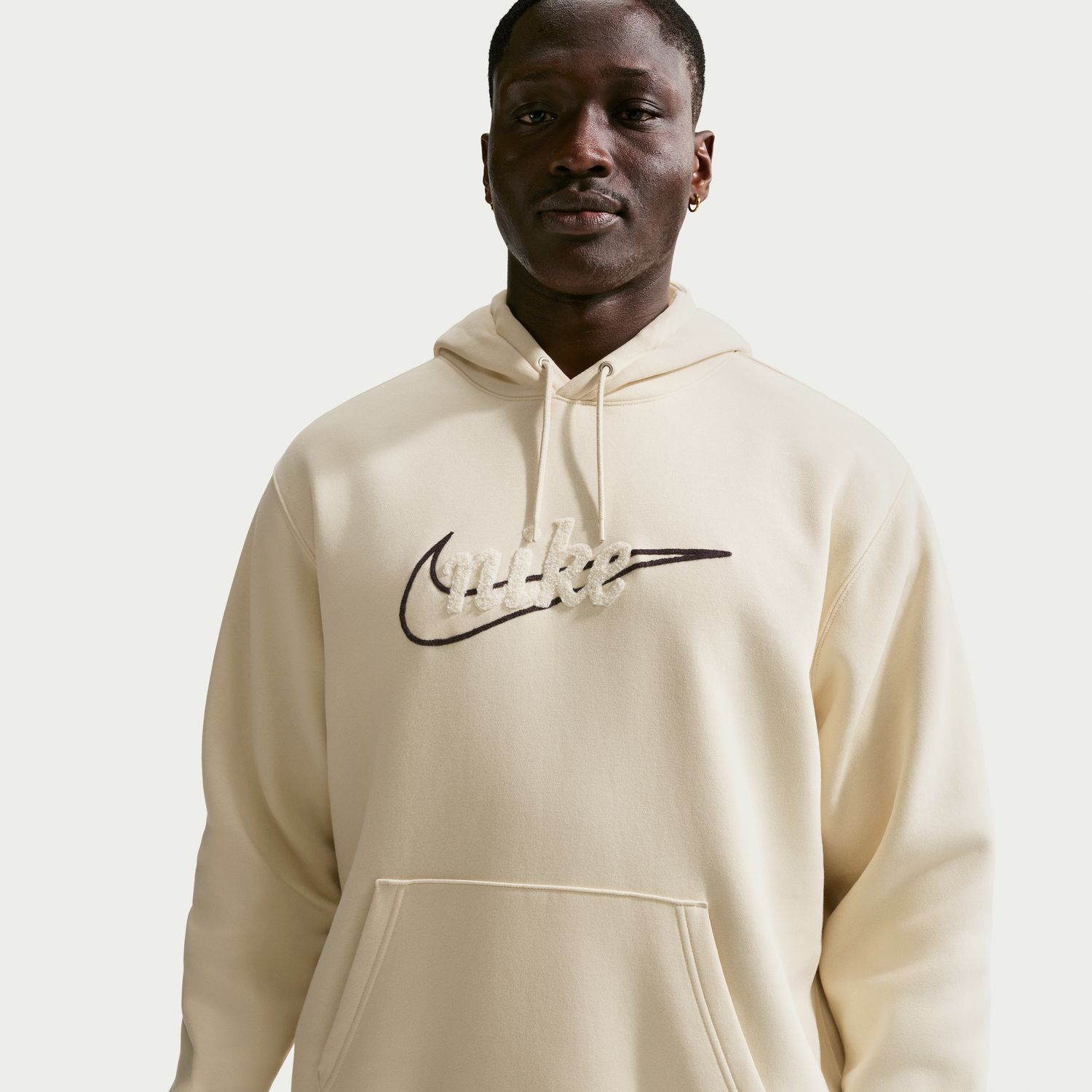 Sweatshirt de homem Sportswear Club Nike Caqui-5