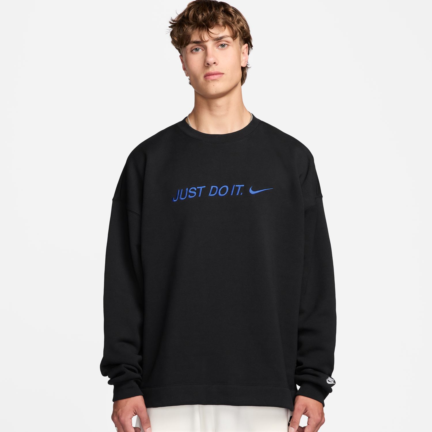 Sweatshirt de homem Sportswear Club Nike Preto-1