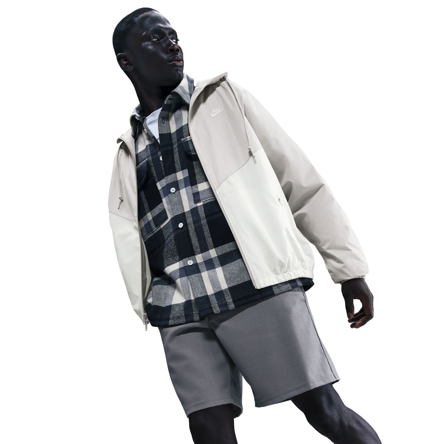 Sweatshirt de Homem Windrunner Cinzento-5
