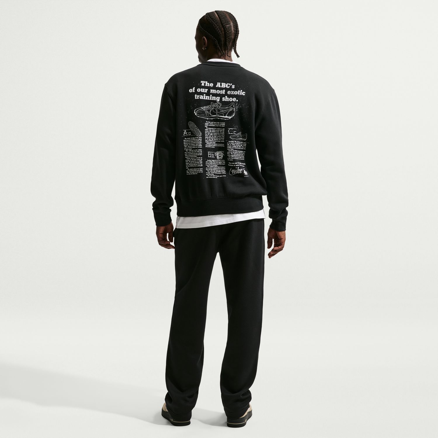 Sweatshirt de homem Sportswear Club Nike Preto-2