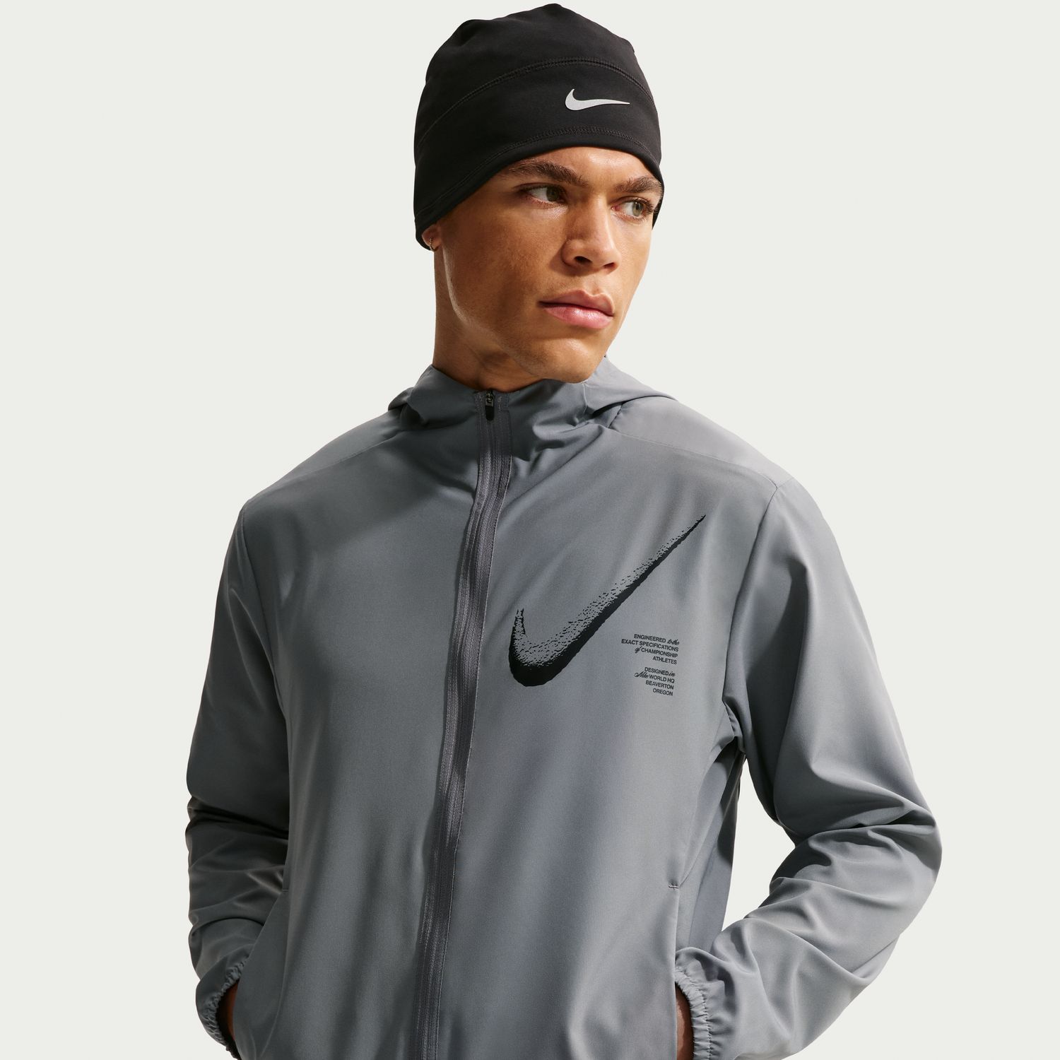 Sweatshirt de Homem DF Form Gfx Jacket Cinzento-1