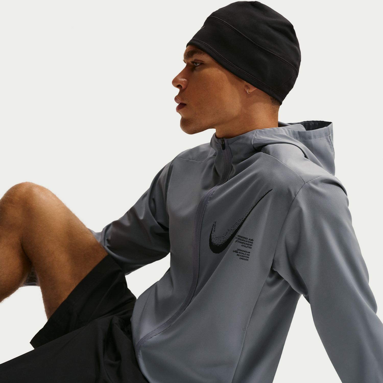 Sweatshirt de Homem DF Form Gfx Jacket Cinzento-6