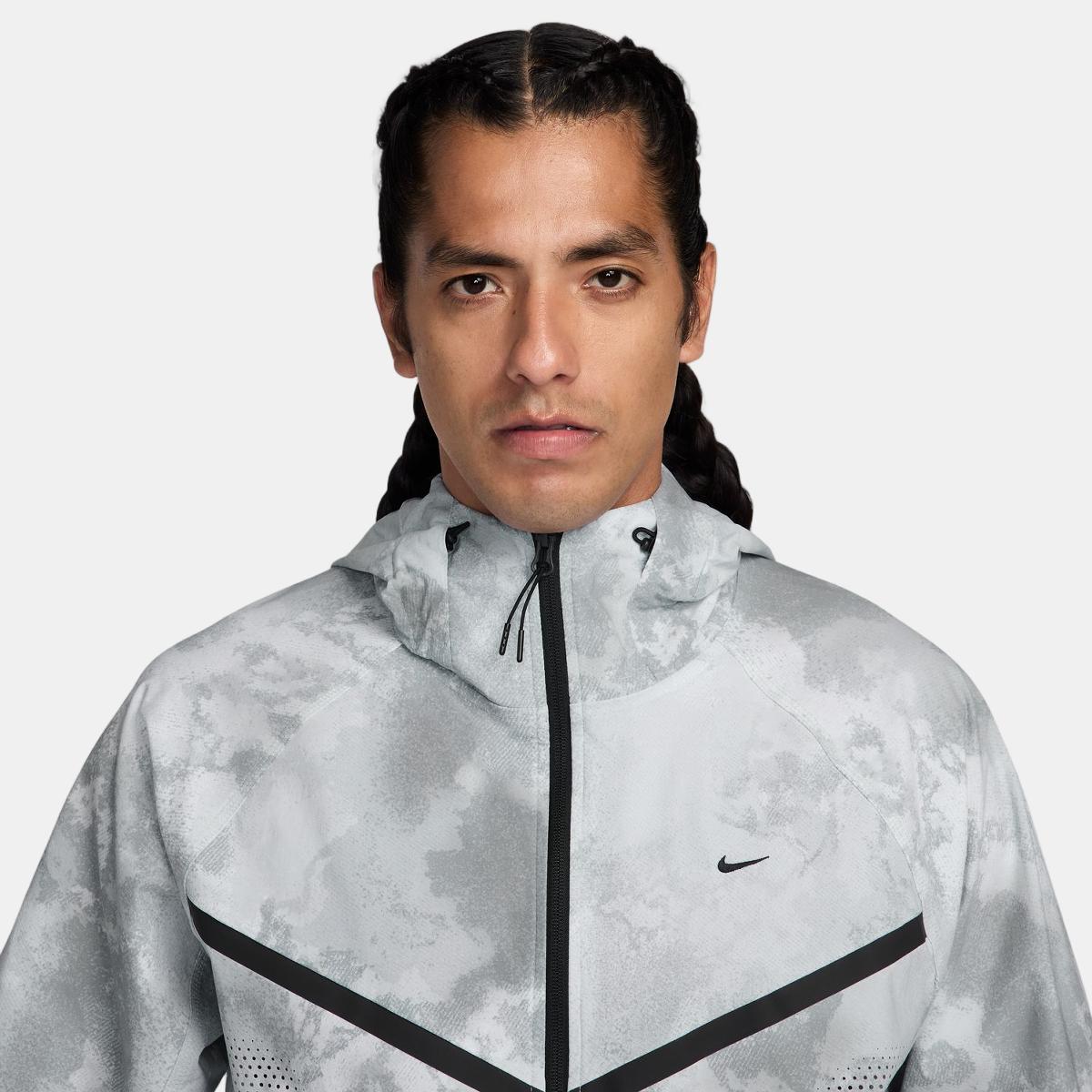 Imagen 3 de Sudadera de hombre DF Tech Woven Aop Nike - Gris Gris