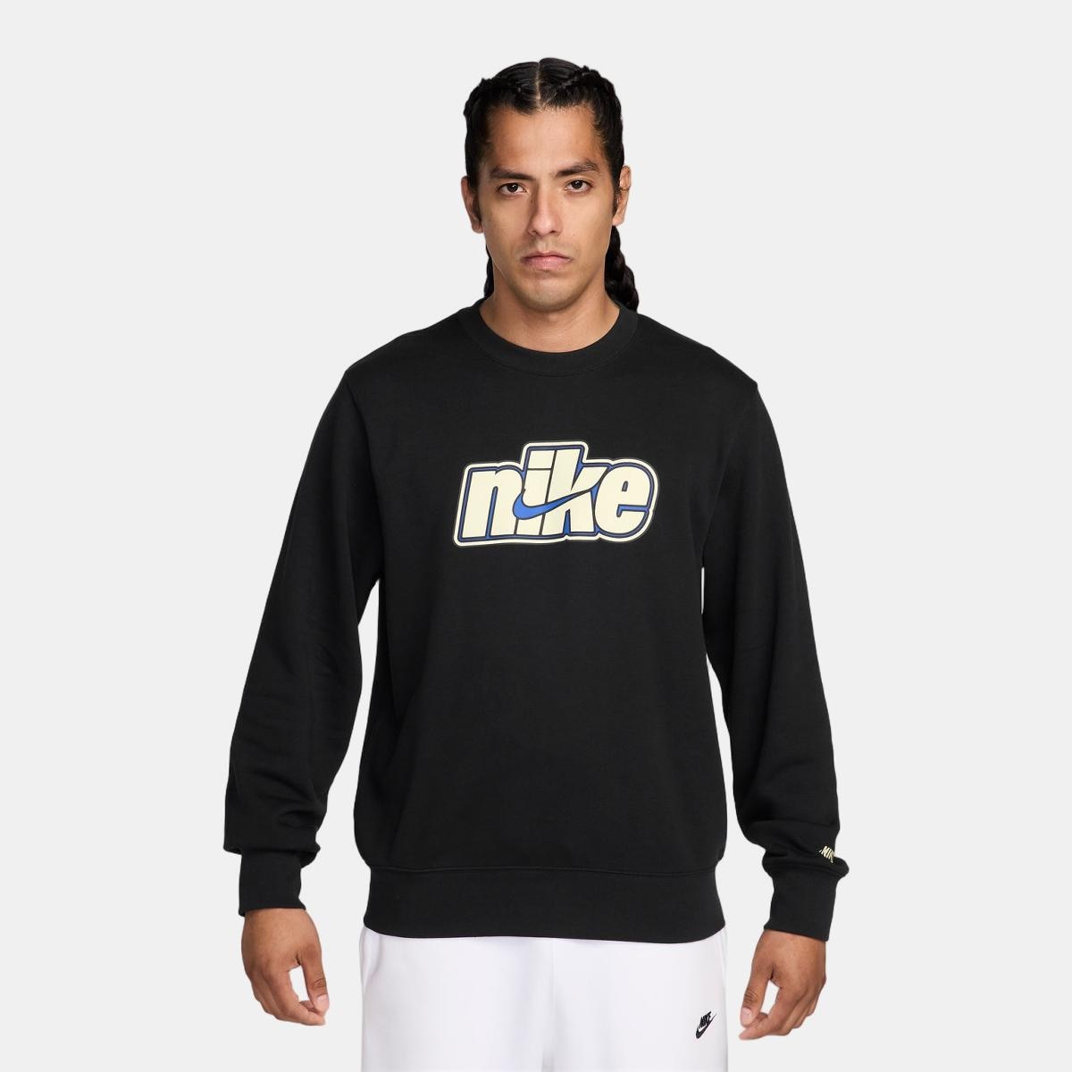 Sweatshirt de homem Sportswear Club Nike Preto-1