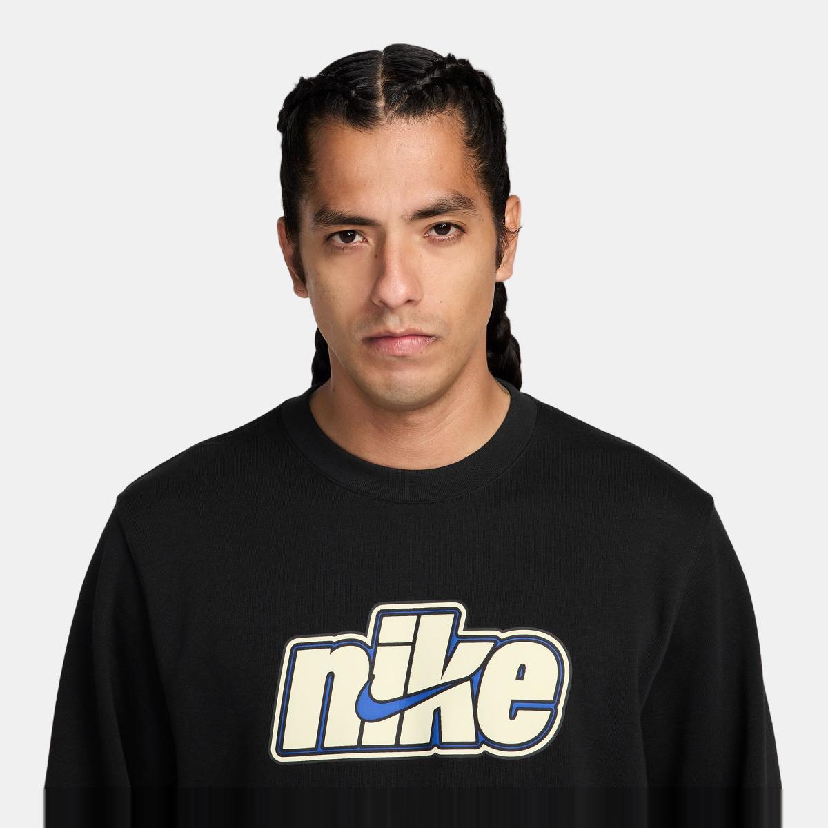 Sweatshirt de homem Sportswear Club Nike Preto-3