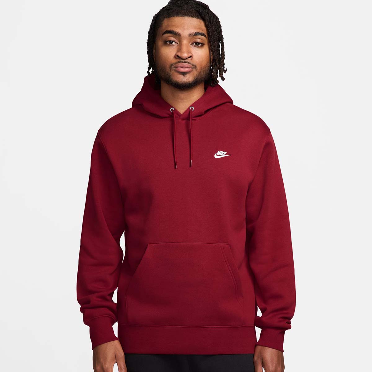 Sudadera de hombre M Nk Club Bb Po Hoodie Nike - Rojo Rojo-1