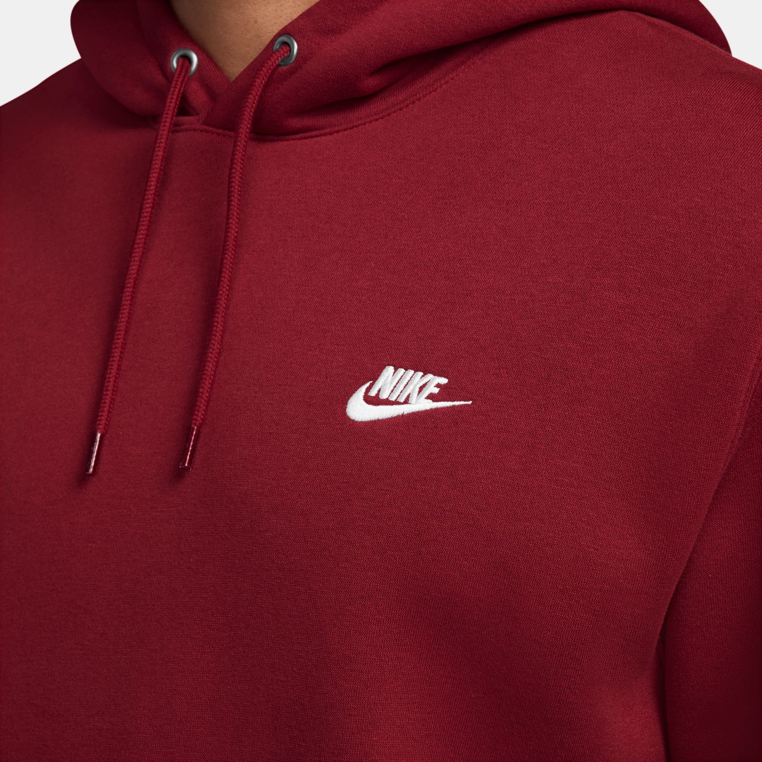 Sudadera de hombre M Nk Club Bb Po Hoodie Nike - Rojo Rojo-3