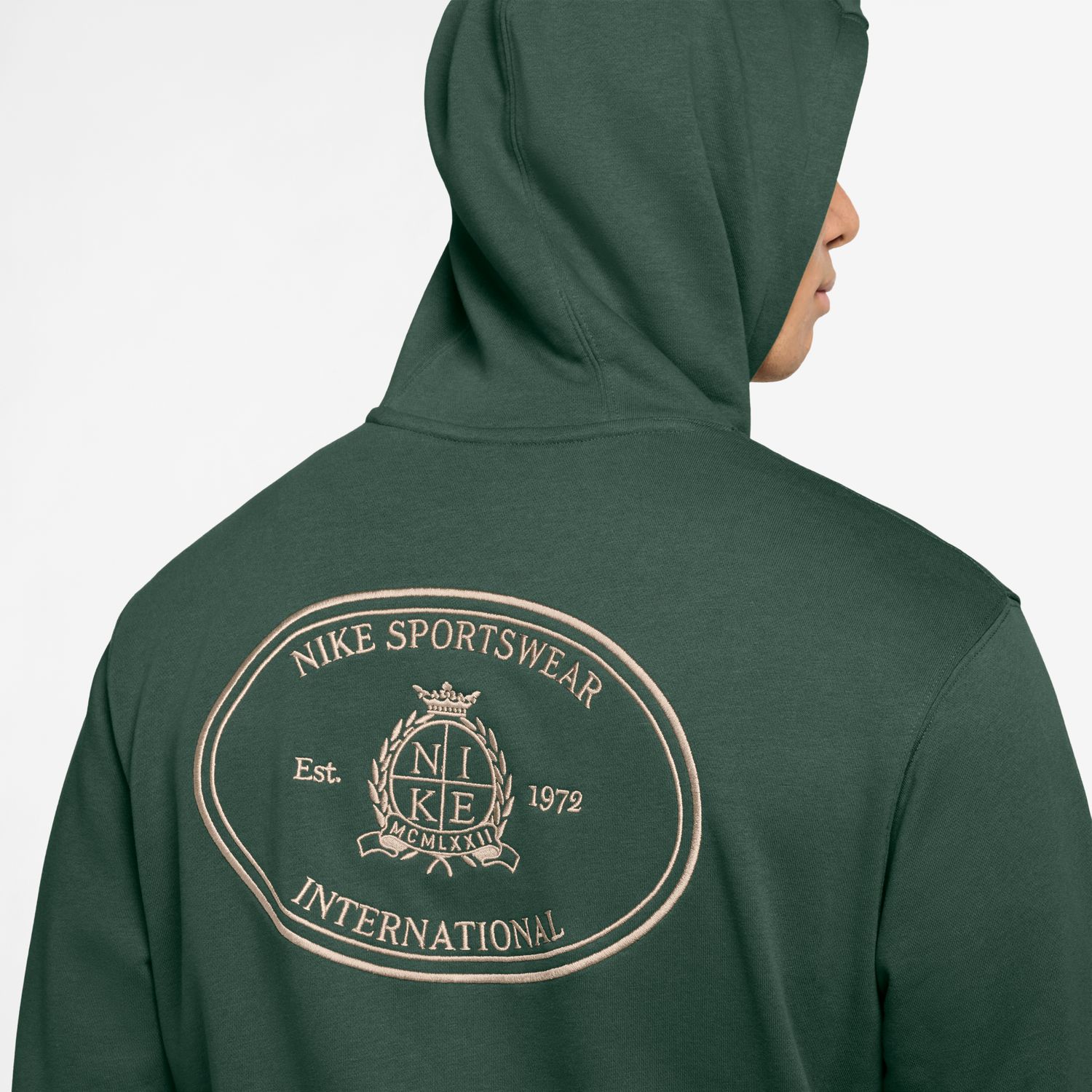 Imagen 3 de Sudadera de hombre M Nk Club Ft Hoody Ncc Nike - Verde Verde