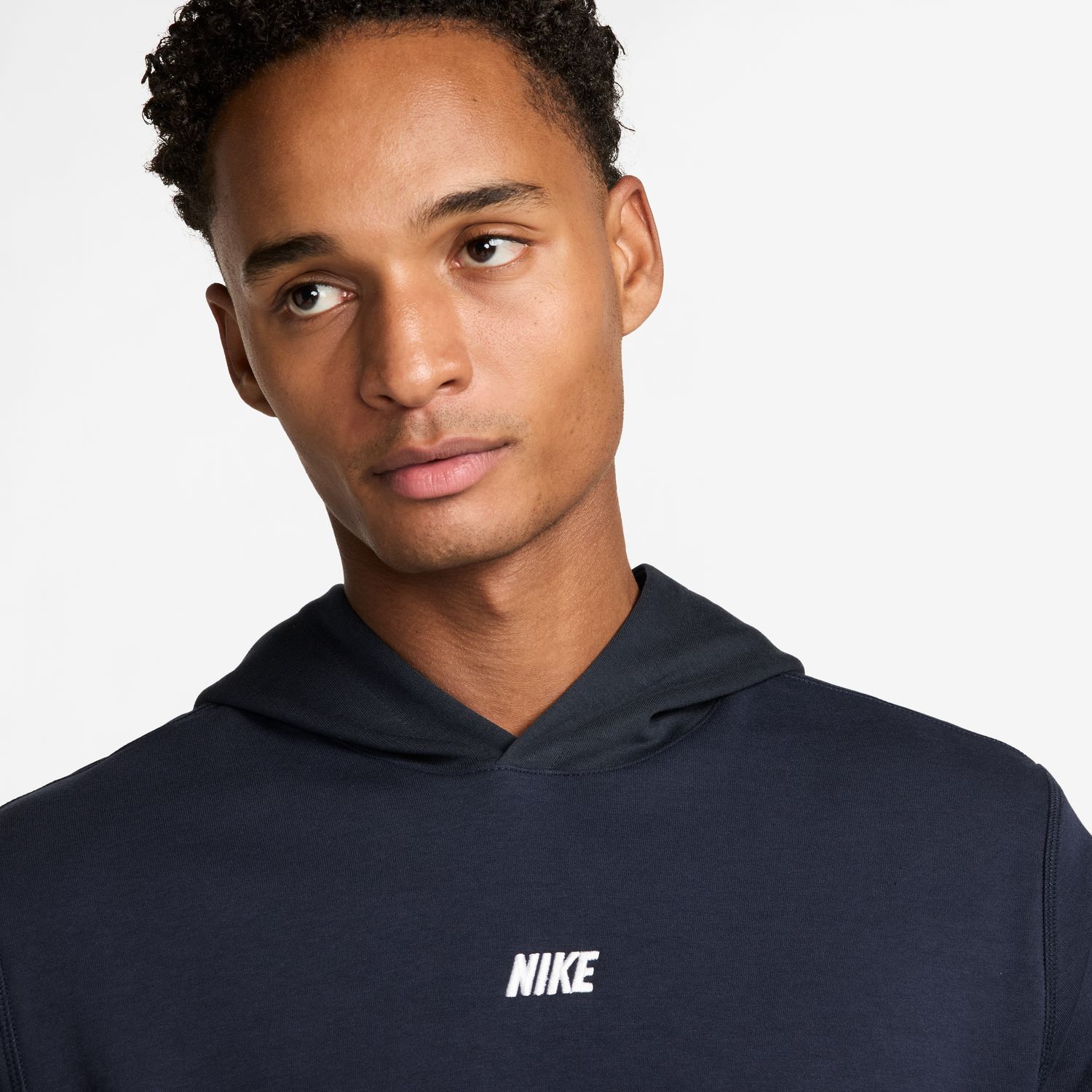 Sweatshirt de Homem M Nk Club Varsity Hoodie Azul-3