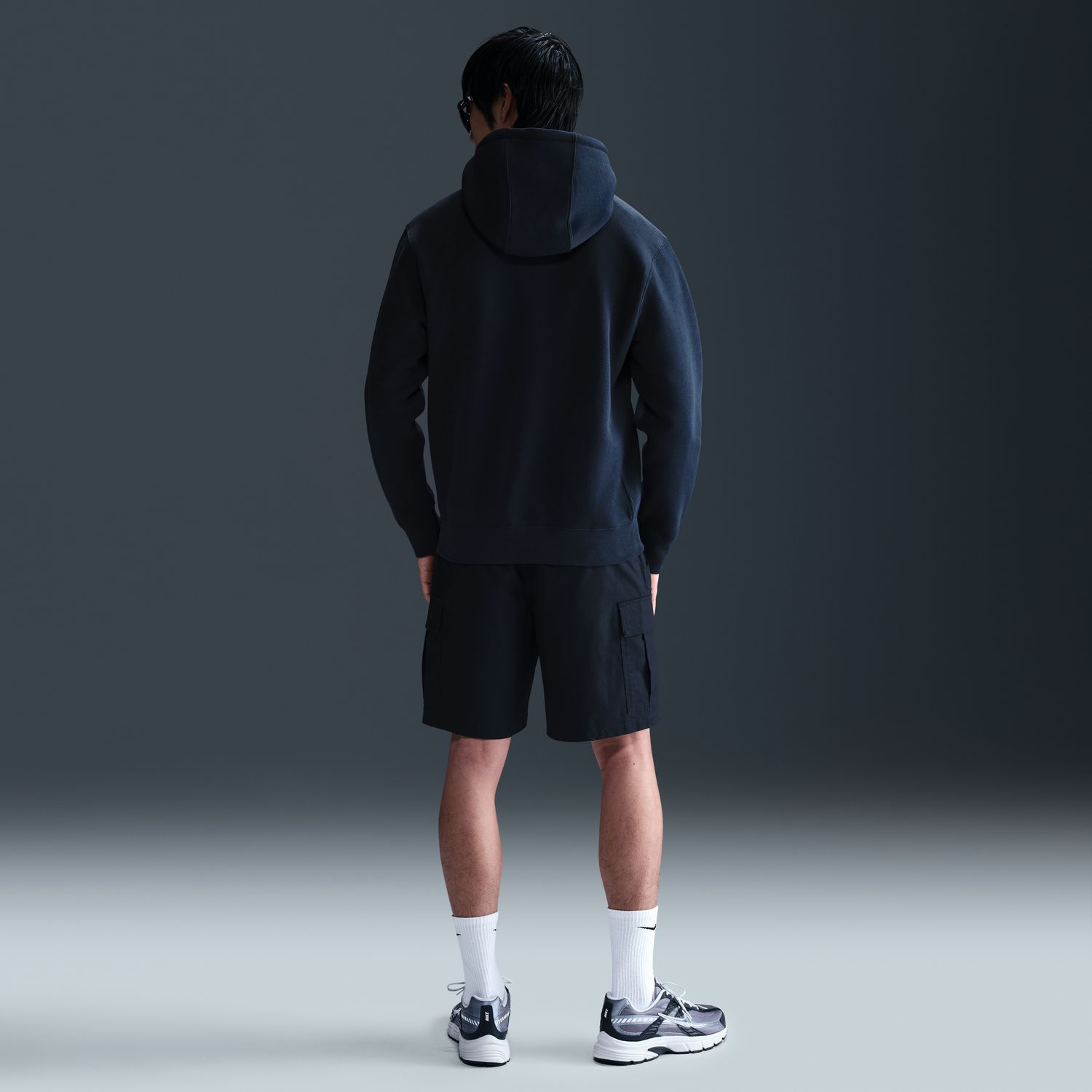 Sweatshirt de Homem M Nk Club Bb Fz Hoodie Azul-3