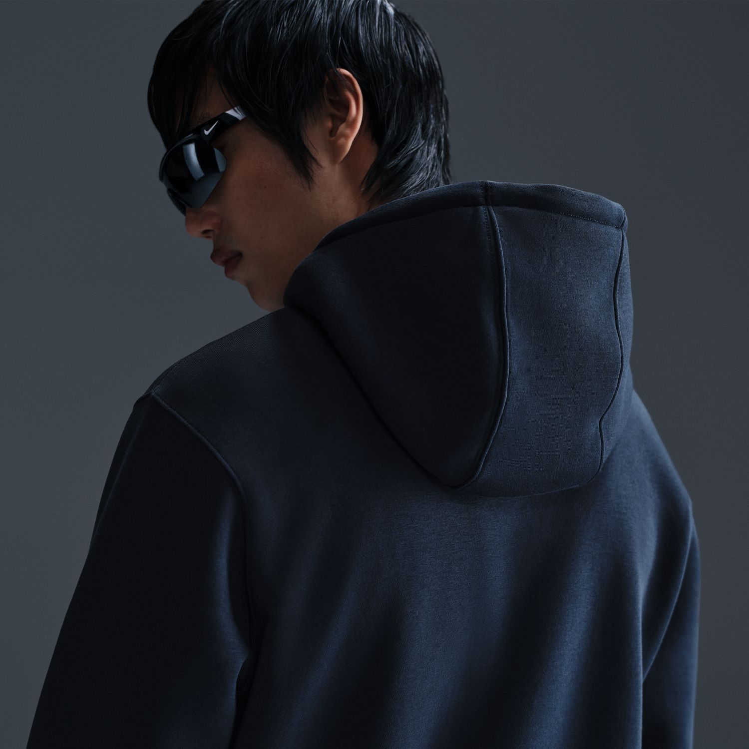 Sweatshirt de Homem M Nk Club Bb Fz Hoodie Azul-9