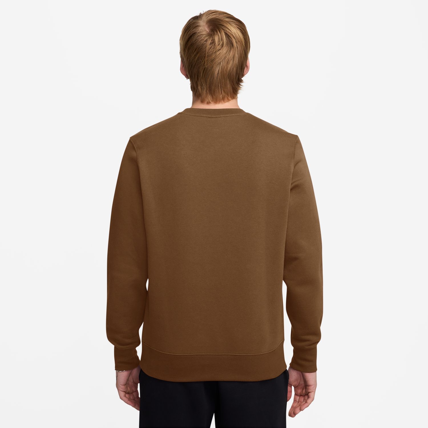 Sweatshirt de Homem M Nk Club Bb Crew Castanho-2