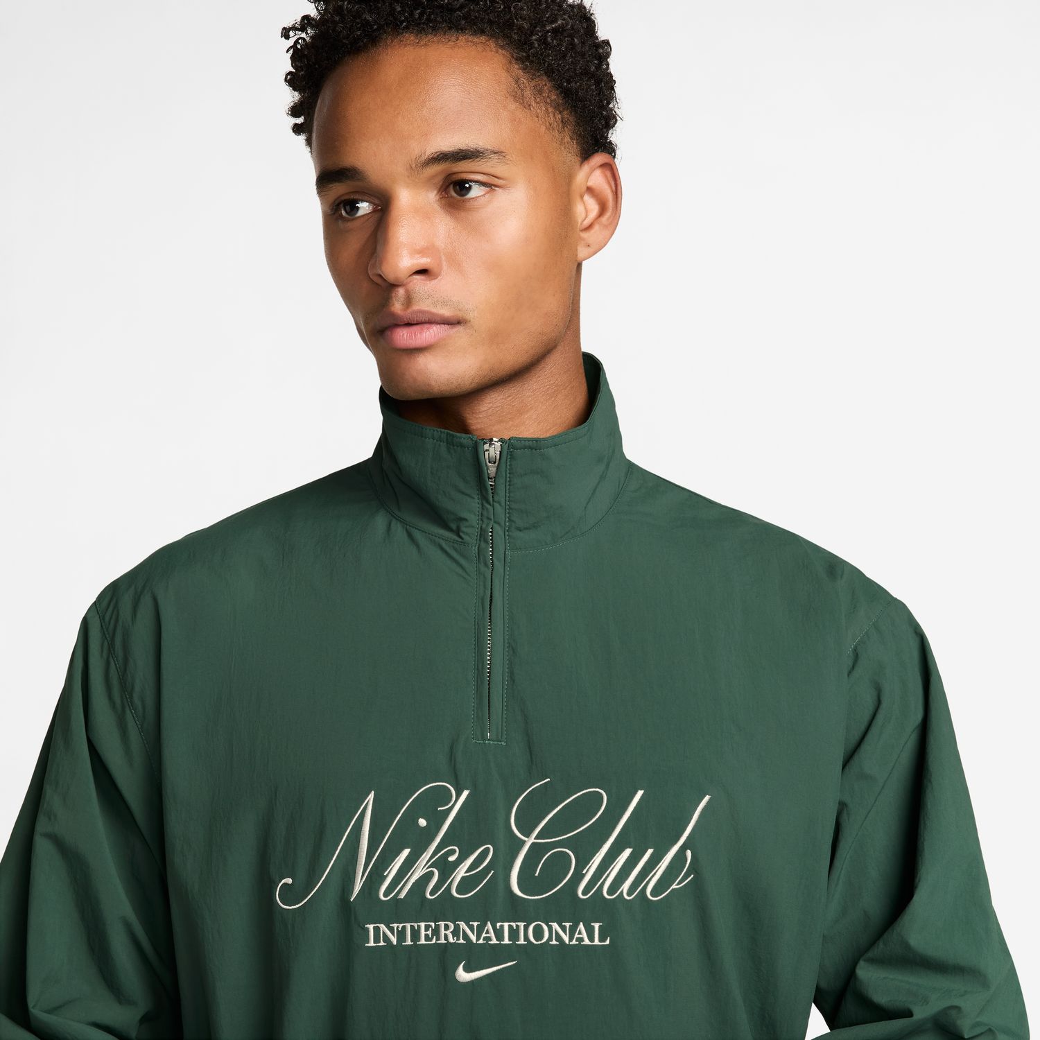 Sweatshirt de Homem M M Nk Club Hz Jkt Ncc Verde-3