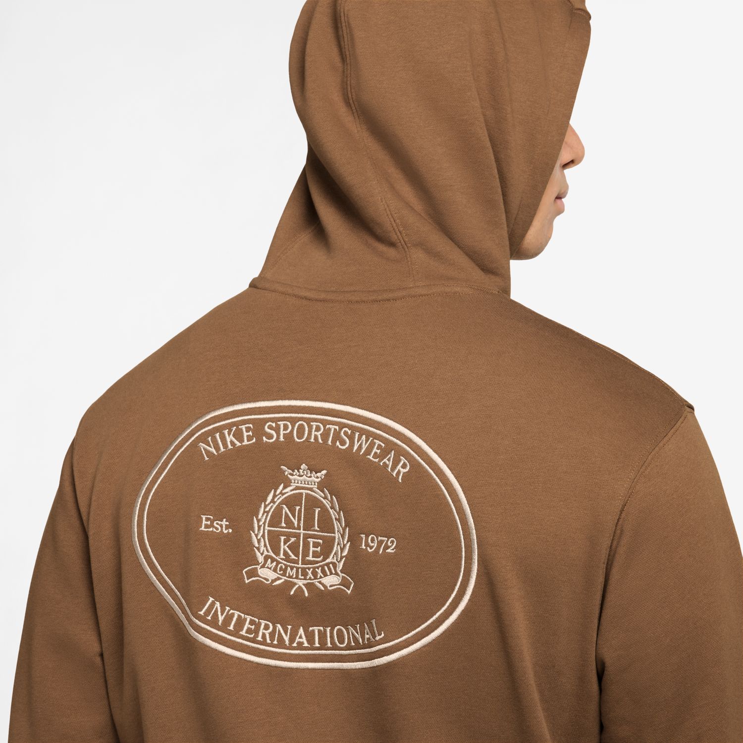Sweatshirt de Homem M Nk Club Ft Hoody Ncc Castanho-3