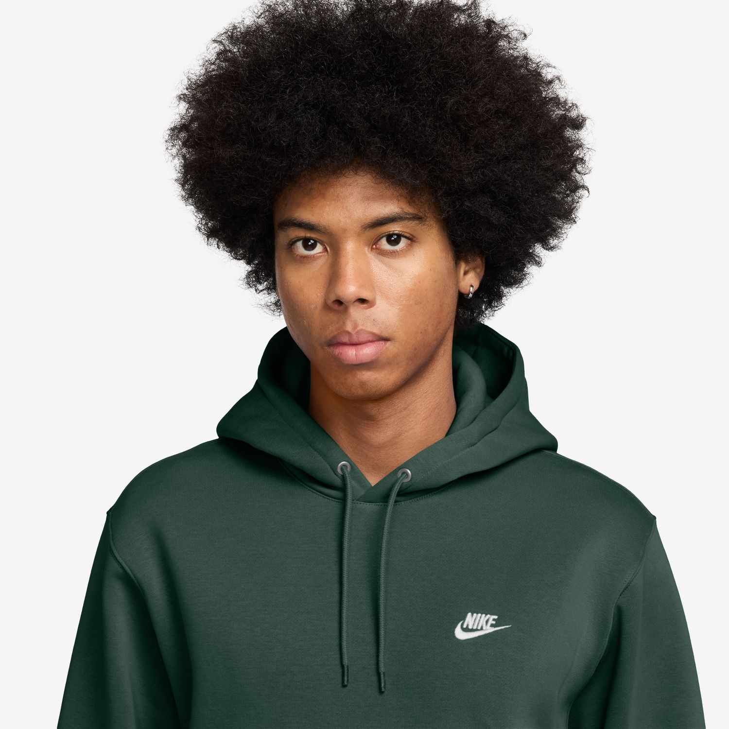 Sweatshirt de Homem M Nk Club Bb Po Hoodie Verde-3