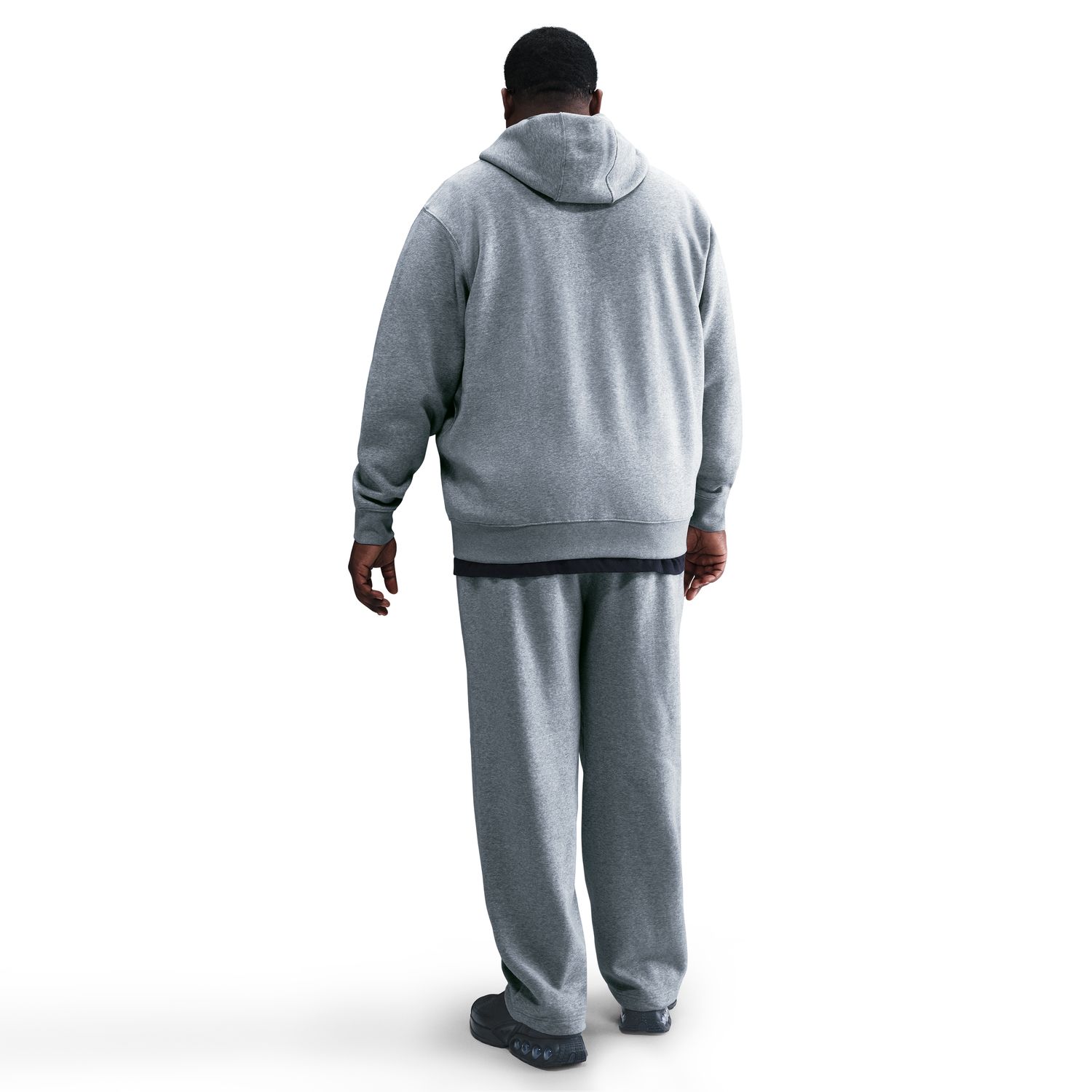 Sweatshirt de Homem M Nk Club Bb Fz Hoodie Cinzento-10