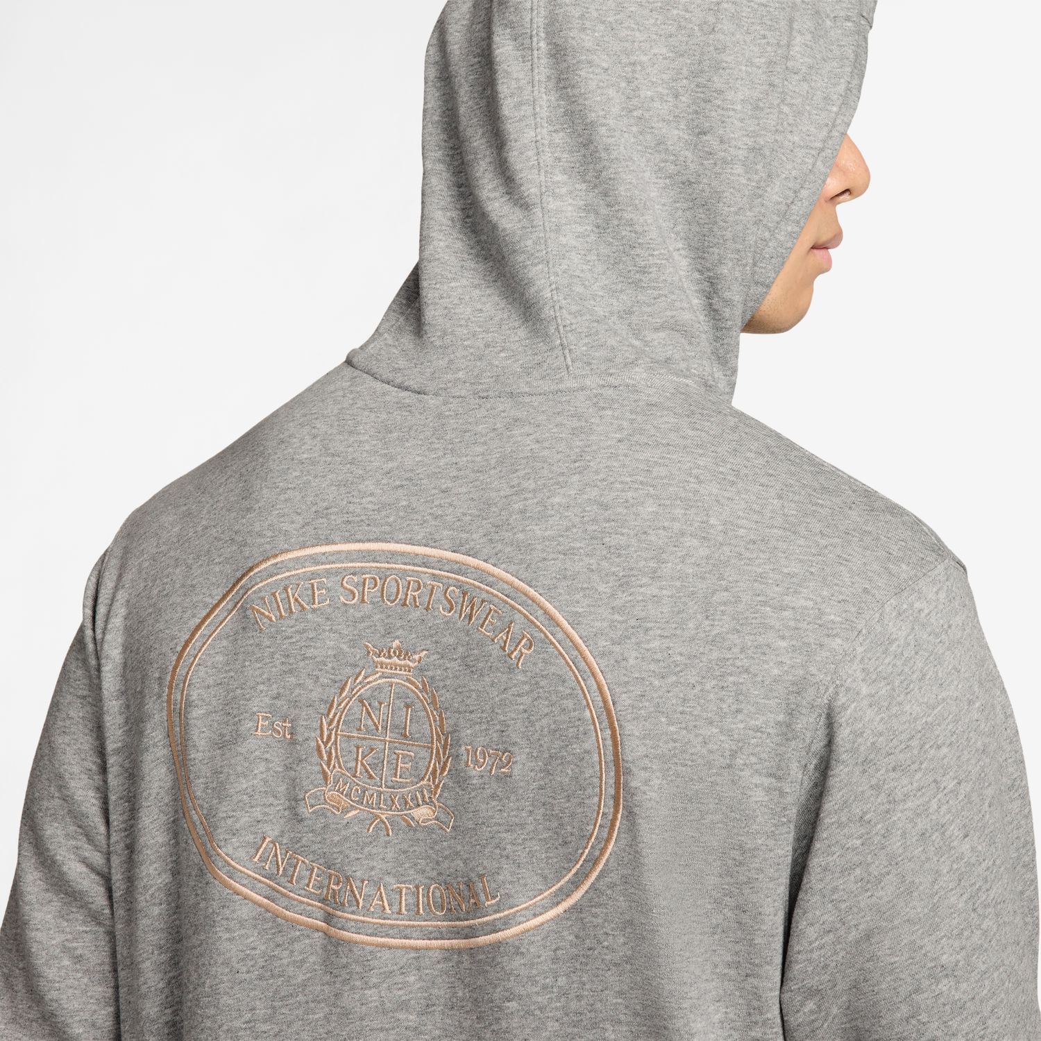 Sweatshirt de Homem M Nk Club Ft Hoody Ncc Cinzento-3