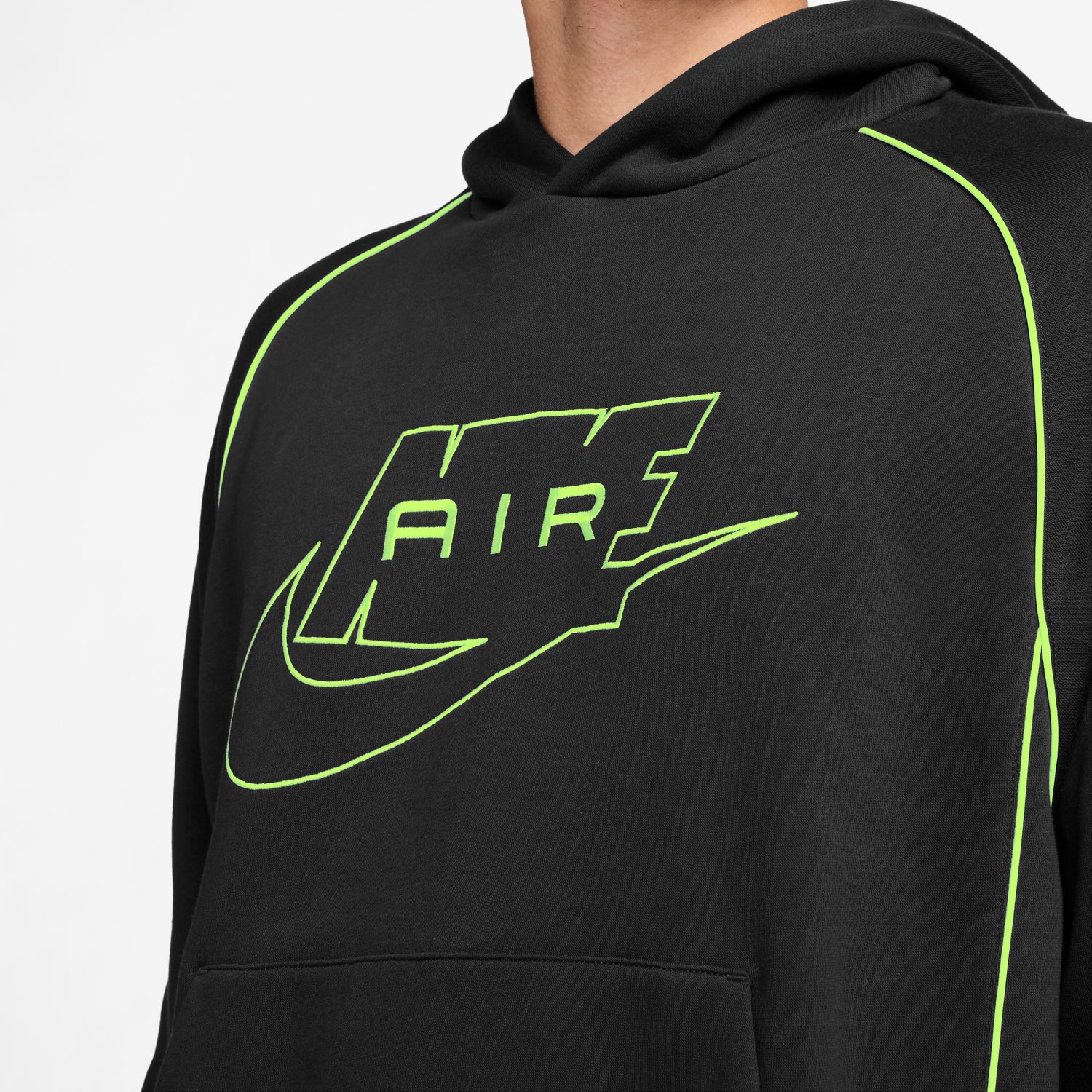 Sweatshirt de Homem M Nk Air Po Hdy Preto-3