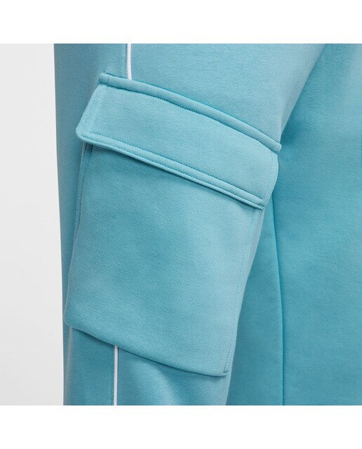 Calças de Homem Air Cargo Fleece Turquesa-3