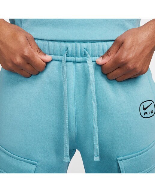 Calças de Homem Air Cargo Fleece Turquesa-4