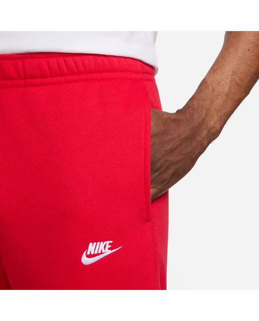 Calças de homem Sportswear Club Fleece Nike Vermelho-4