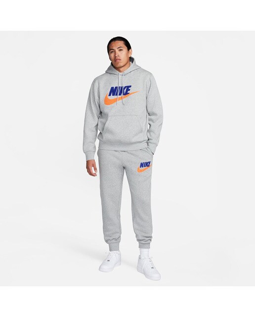 Calças de Homem Club Fleece Cinzento-4