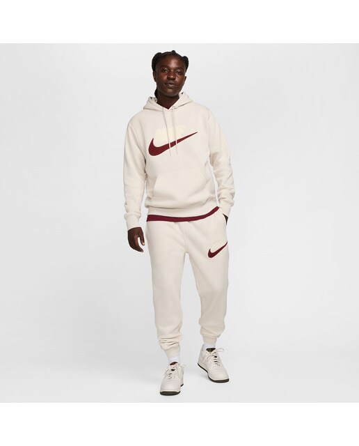 Calças de Homem Club Fleece Branco-6