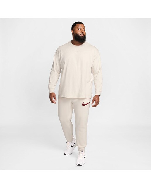 Calças de Homem Club Fleece Branco-7