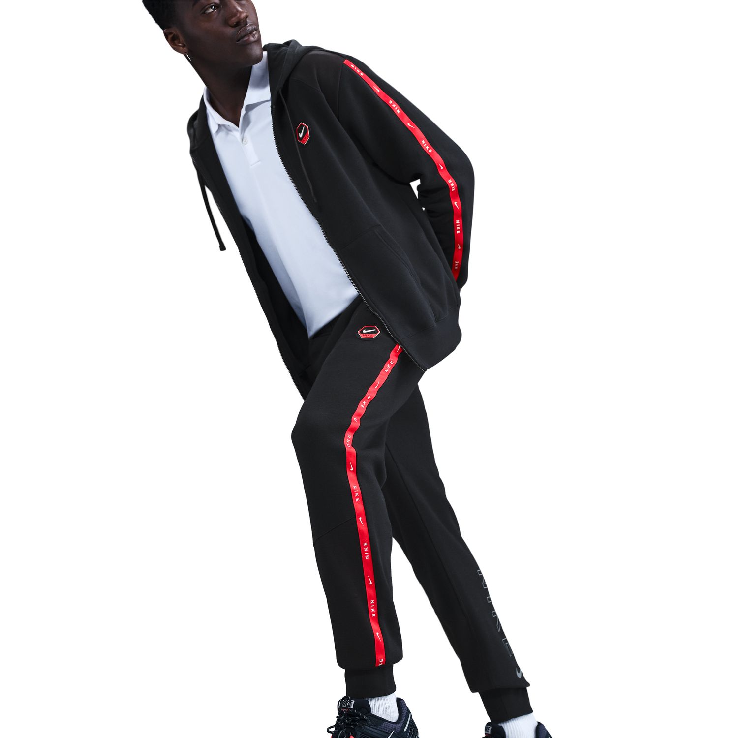 Calças de Homem Sportswear Cs Jogger Flc Bb Preto-4