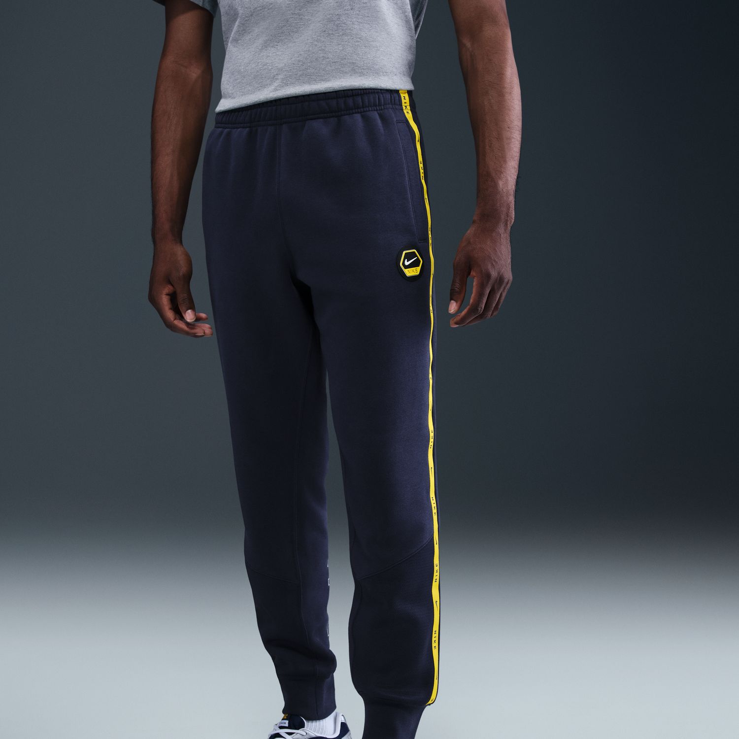 Calças de Homem Sportswear Cs Jogger Flc Bb Azul-marinho-1