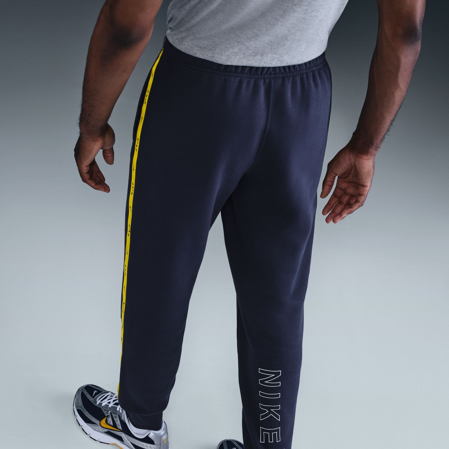 Calças de Homem Sportswear Cs Jogger Flc Bb Azul-marinho-2
