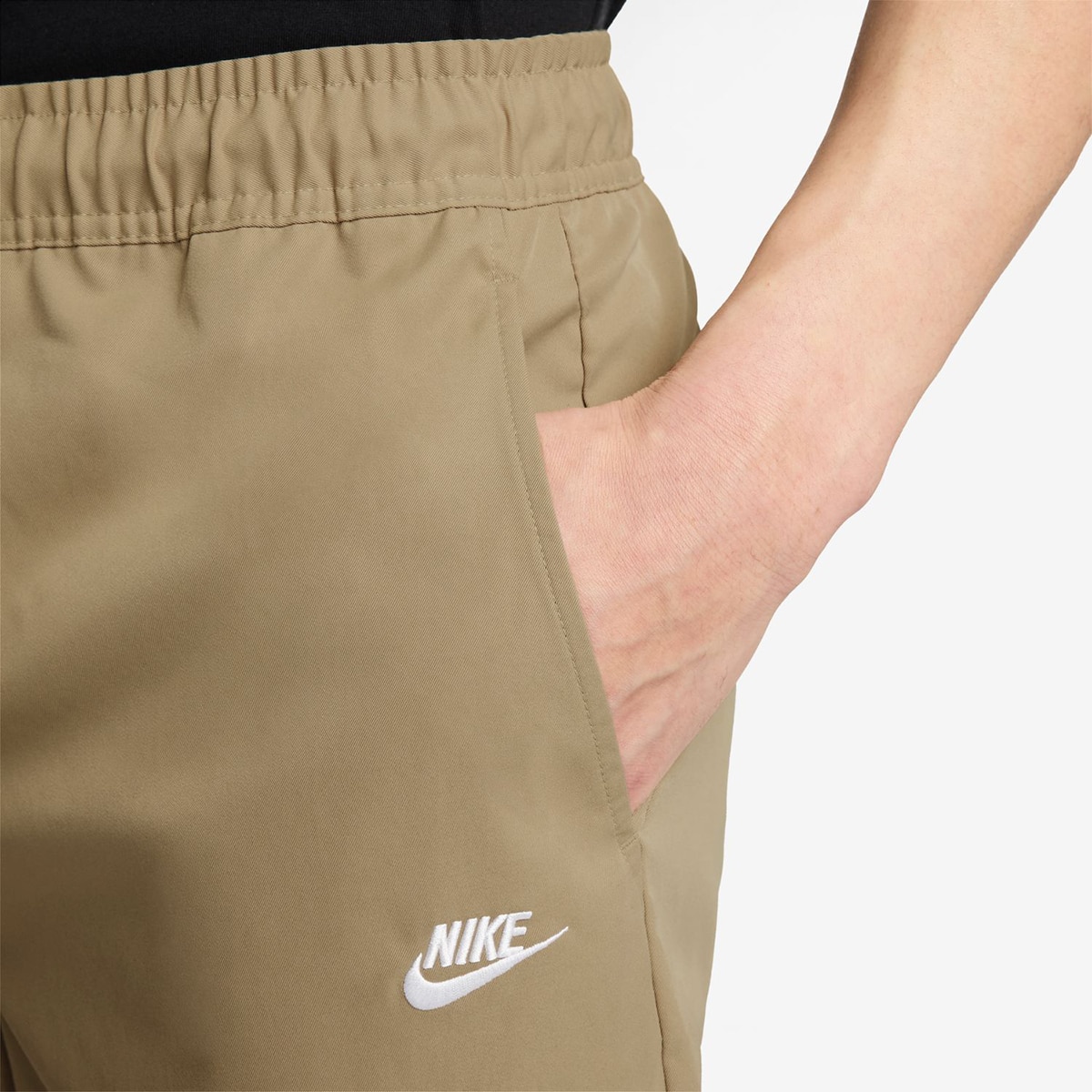 Calças de Homem M Nk Club Wvn Taper Pant Castanho-3