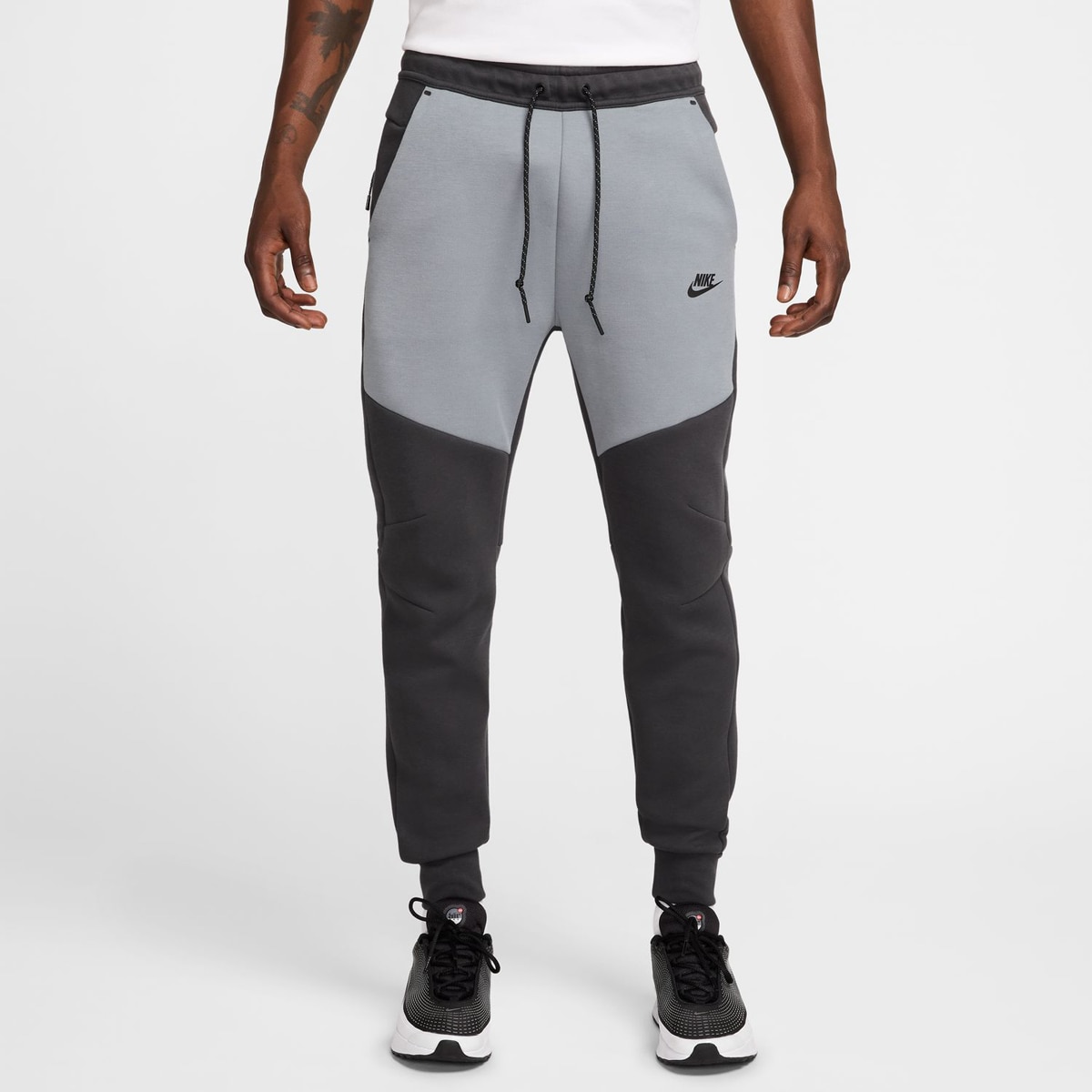 Calças de homem Tech Nike Cinzento-1