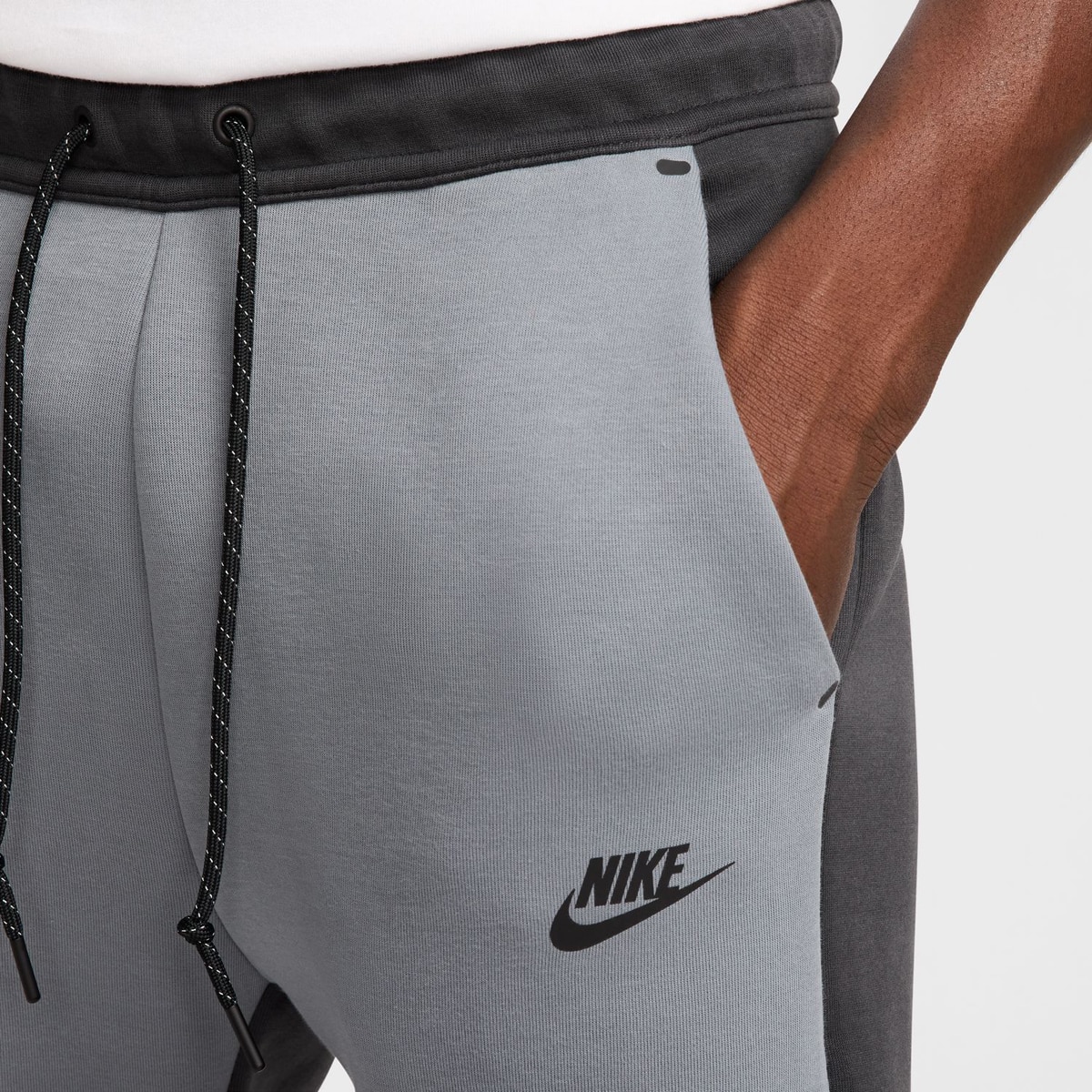 Calças de homem Tech Nike Cinzento-4