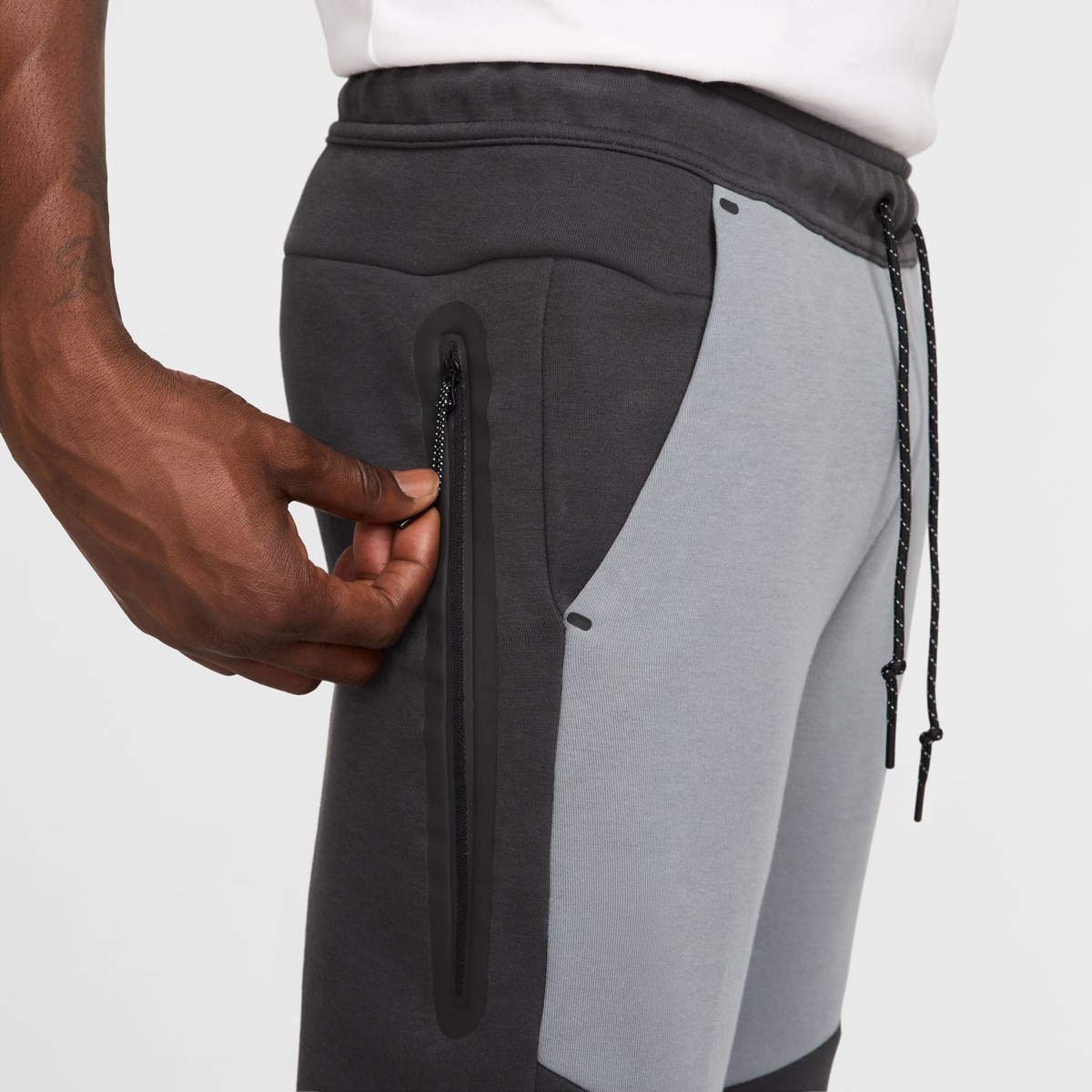 Calças de homem Tech Nike Cinzento-5
