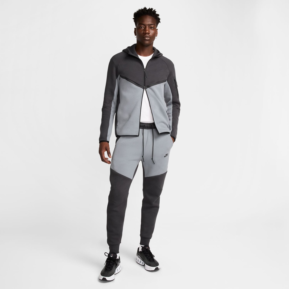 Calças de homem Tech Nike Cinzento-9