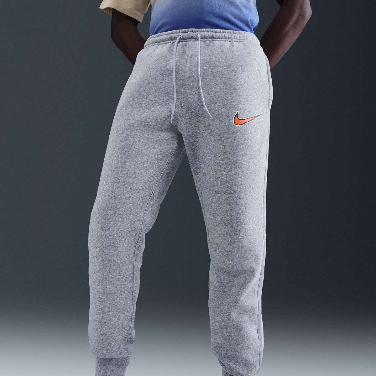 Calças de Homem Club Bb Gx Jogger Oc1 Cinzento-4
