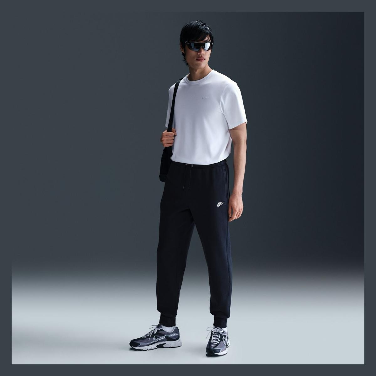Calças de Homem M NK CLUB BB JOGGER Azul-5