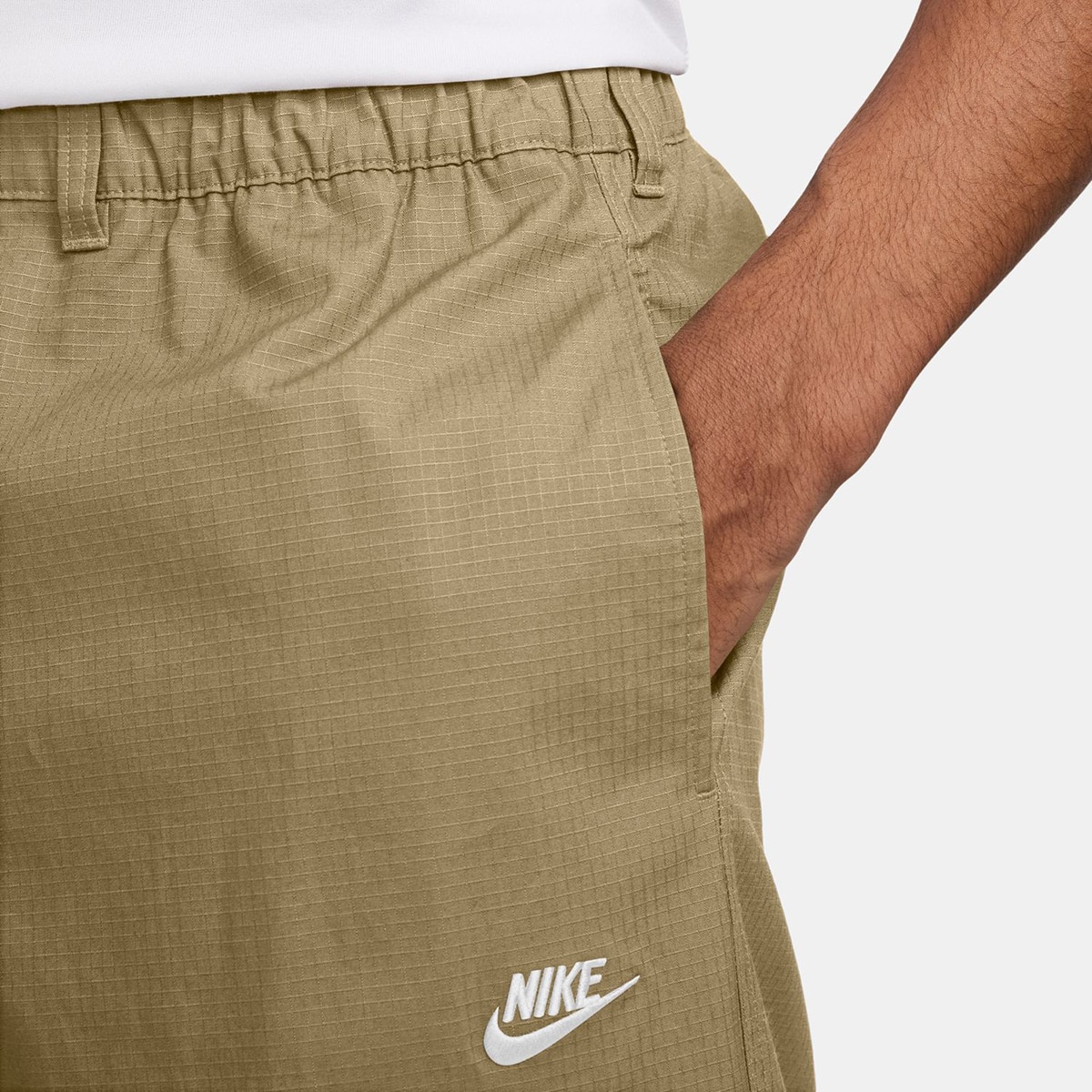 Calças de homem Sportswear Club Nike Bege-3