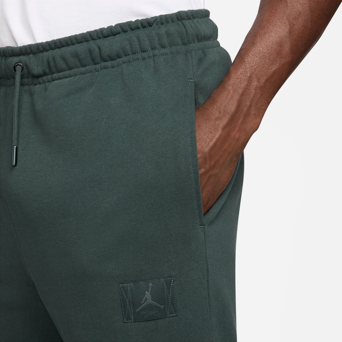 Calças de Homem Flight Fleece Jordan Verde-3