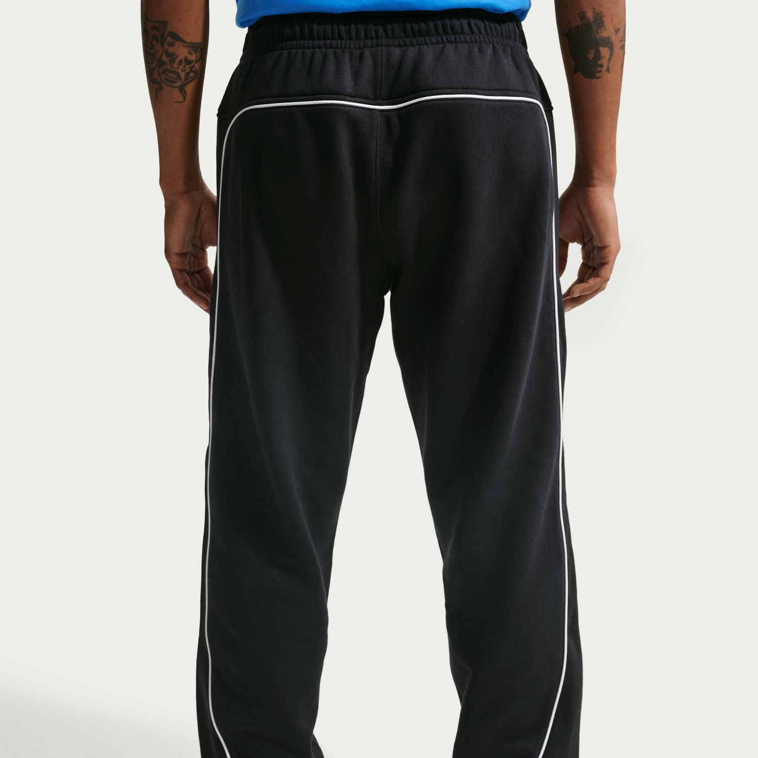 Calças de Homem M Nk Air Flc Jogger Preto-4
