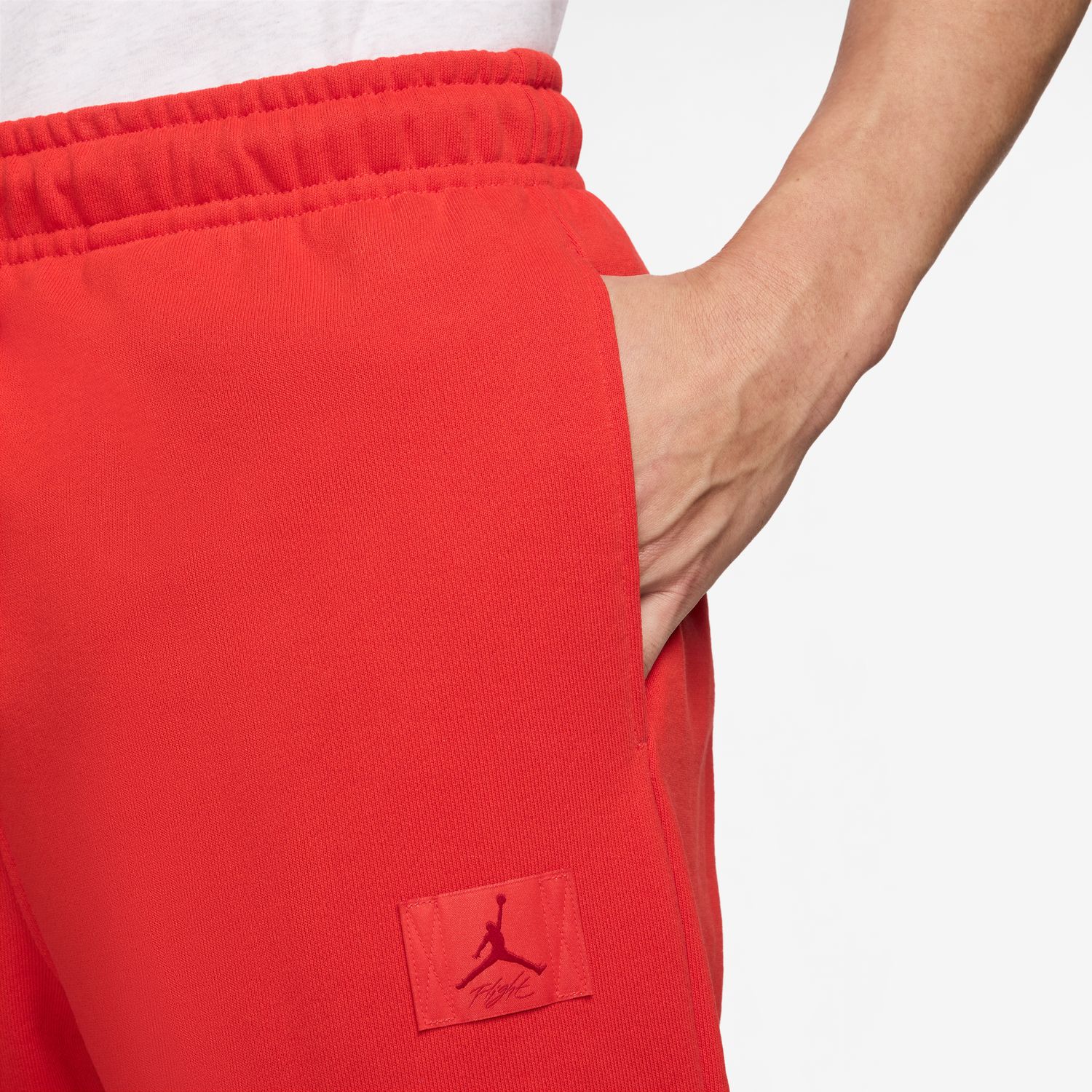 Calças de Homem Flight Fleece Jordan Vermelho-3