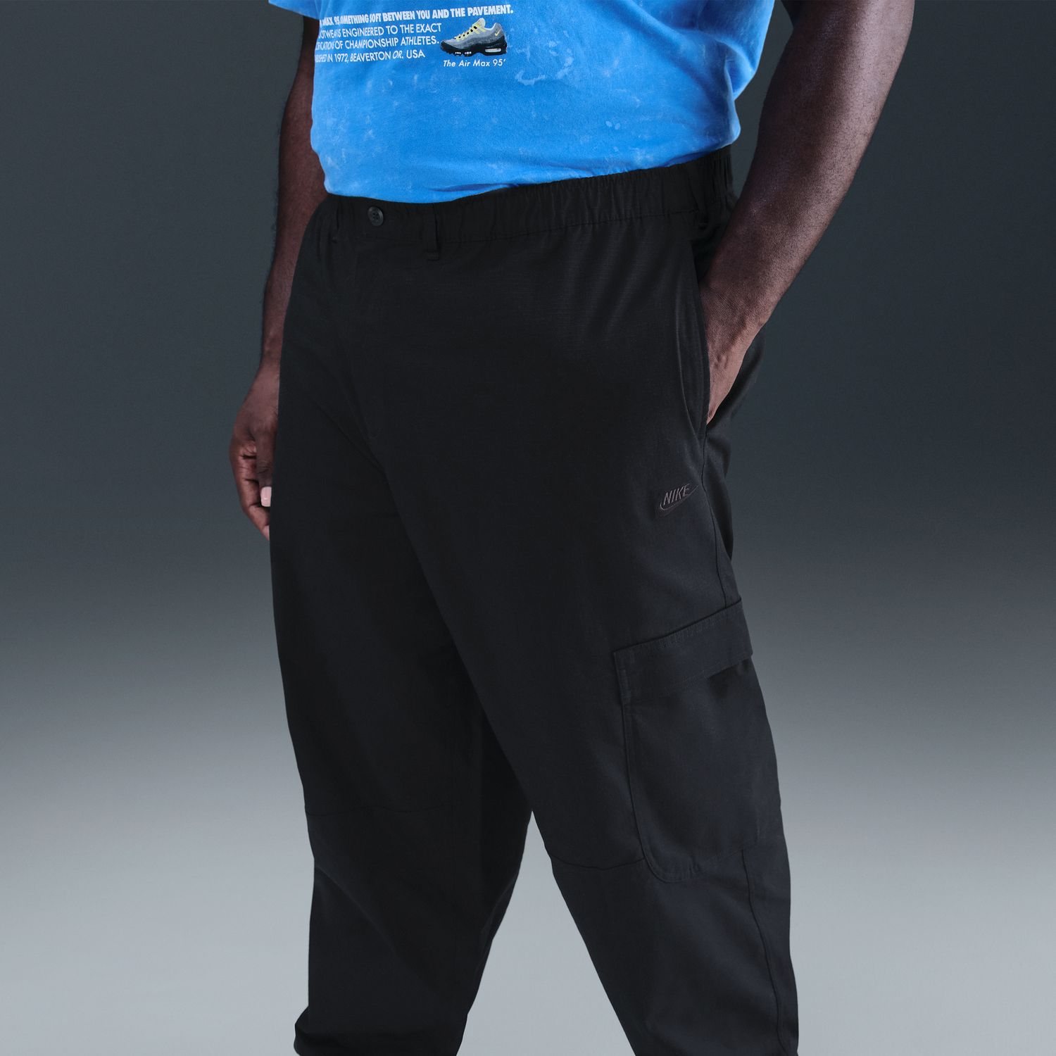 Pantalón de hombre M Nk Club Wvn Cargo Pant Clctn Nike - Negro Negro-15