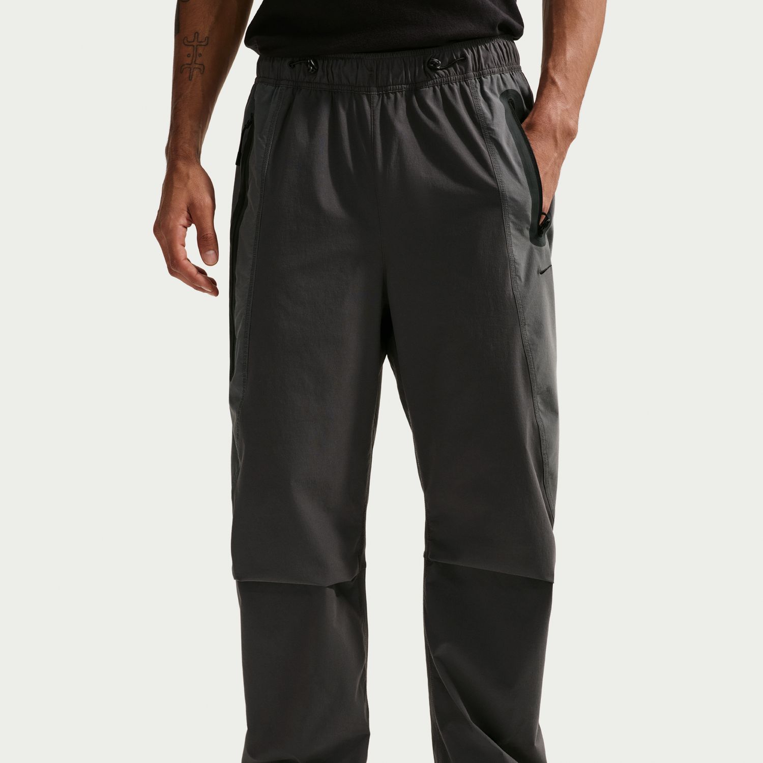 Calças de Homem M Nk Tch DF Wvn Pro Cb Pant Cinzento-3