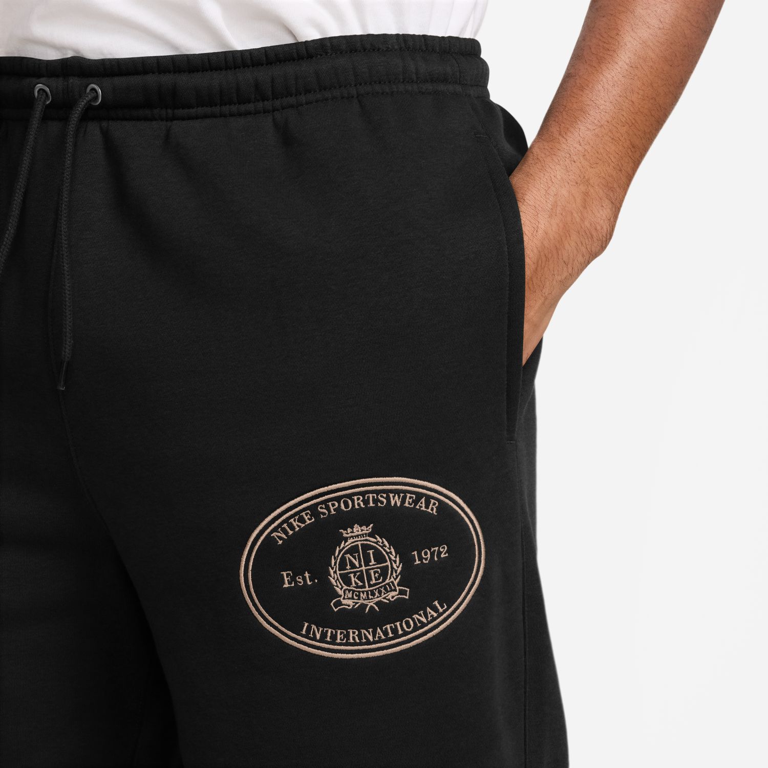 Calças de Homem M Nk Club Bb Oh Pant Ncc Preto-3