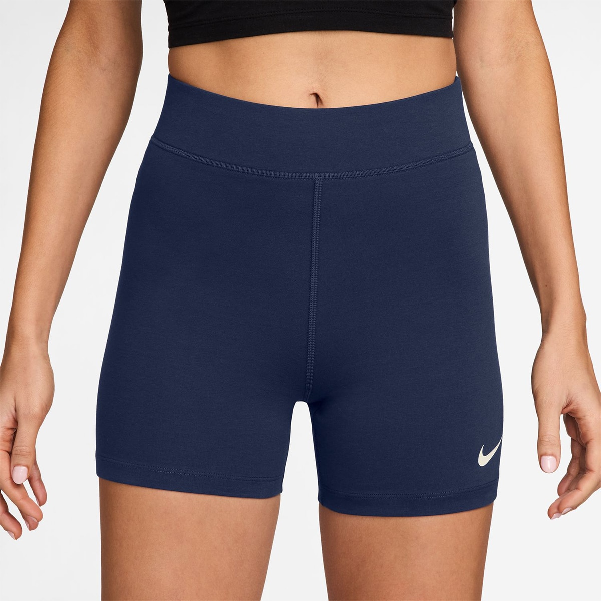 Leggings Tipo Calções de Mulher Sportswear Classic Azul-marinho-1